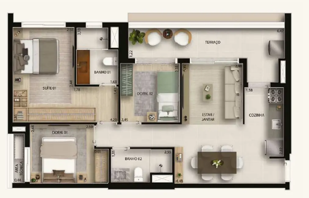 Foto 2 de Apartamento com 2 quartos à venda, 61m2 em Lapa, São Paulo - SP