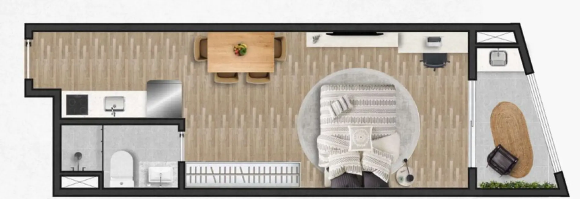 Foto 4 de Apartamento com 1 quarto à venda, 24m2 em Bela Vista, São Paulo - SP