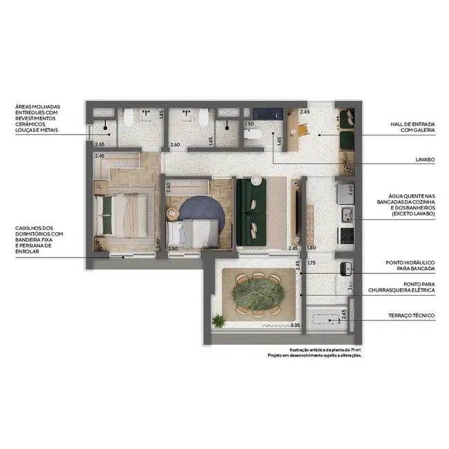 Foto 3 de Apartamento com 2 quartos à venda, 114m2 em Higienópolis, São Paulo - SP