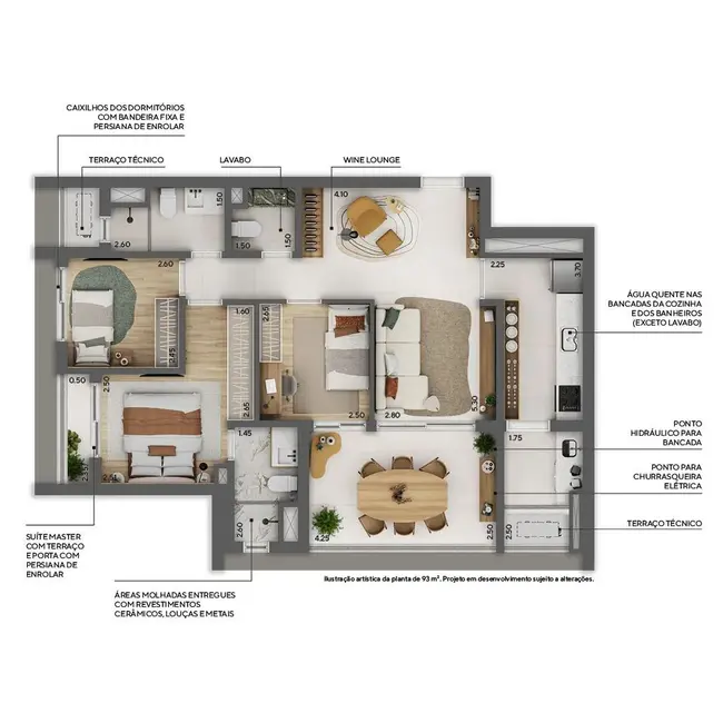 Foto 4 de Apartamento com 2 quartos à venda, 114m2 em Higienópolis, São Paulo - SP