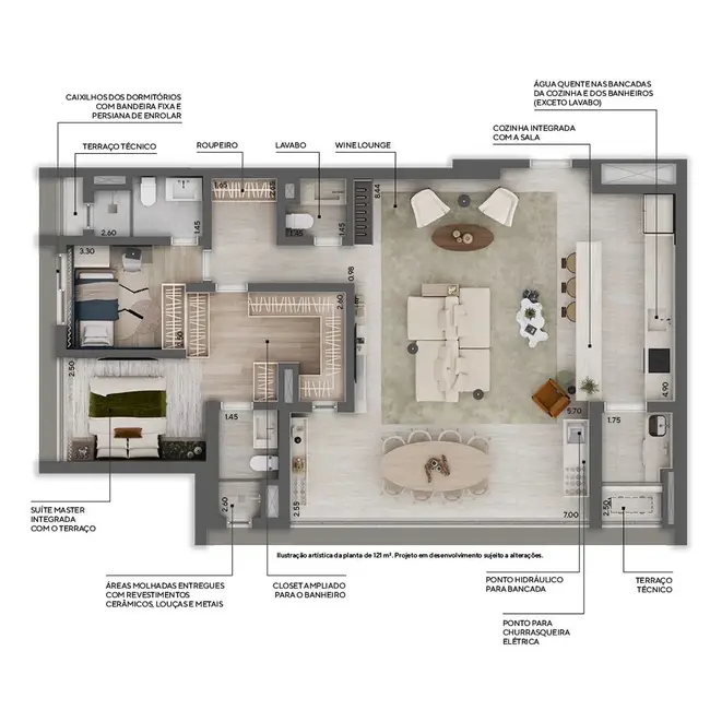 Foto 1 de Apartamento com 2 quartos à venda, 114m2 em Higienópolis, São Paulo - SP