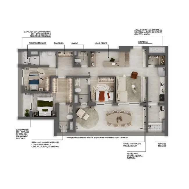 Foto 5 de Apartamento com 2 quartos à venda, 114m2 em Higienópolis, São Paulo - SP