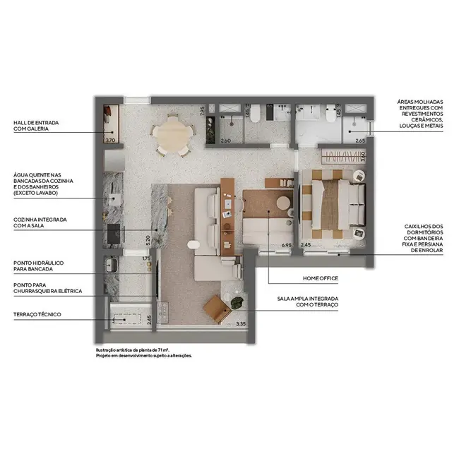 Foto 2 de Apartamento com 2 quartos à venda, 114m2 em Higienópolis, São Paulo - SP