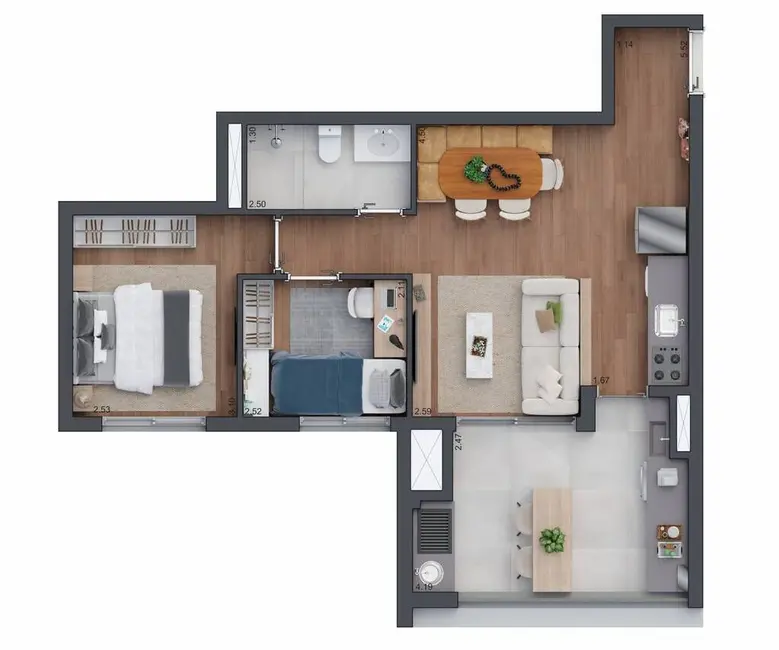 Apartamento com 2 quartos à venda, 109m2 em Brooklin Paulista, São Paulo - SP - imagem 4 Foto 4 de Apartamento com 2 quartos à venda, 109m2 em Brooklin Paulista, São Paulo - SP