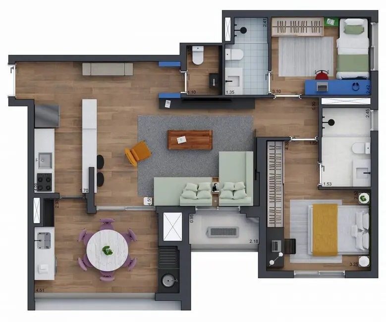 Apartamento com 2 quartos à venda, 109m2 em Brooklin Paulista, São Paulo - SP - imagem 1 Foto 1 de Apartamento com 2 quartos à venda, 109m2 em Brooklin Paulista, São Paulo - SP