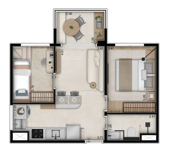 Foto 6 de Kitnet com 1 quarto à venda, 25m2 em Bom Retiro, São Paulo - SP