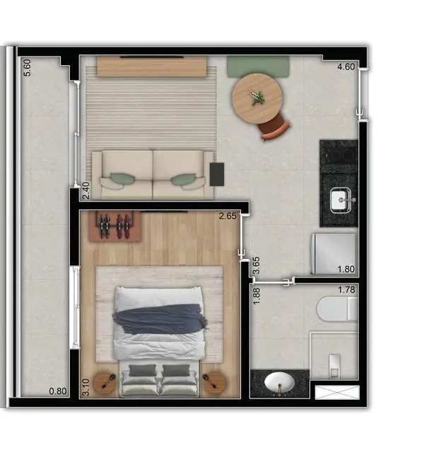 Foto 3 de Kitnet com 1 quarto à venda, 25m2 em Bom Retiro, São Paulo - SP