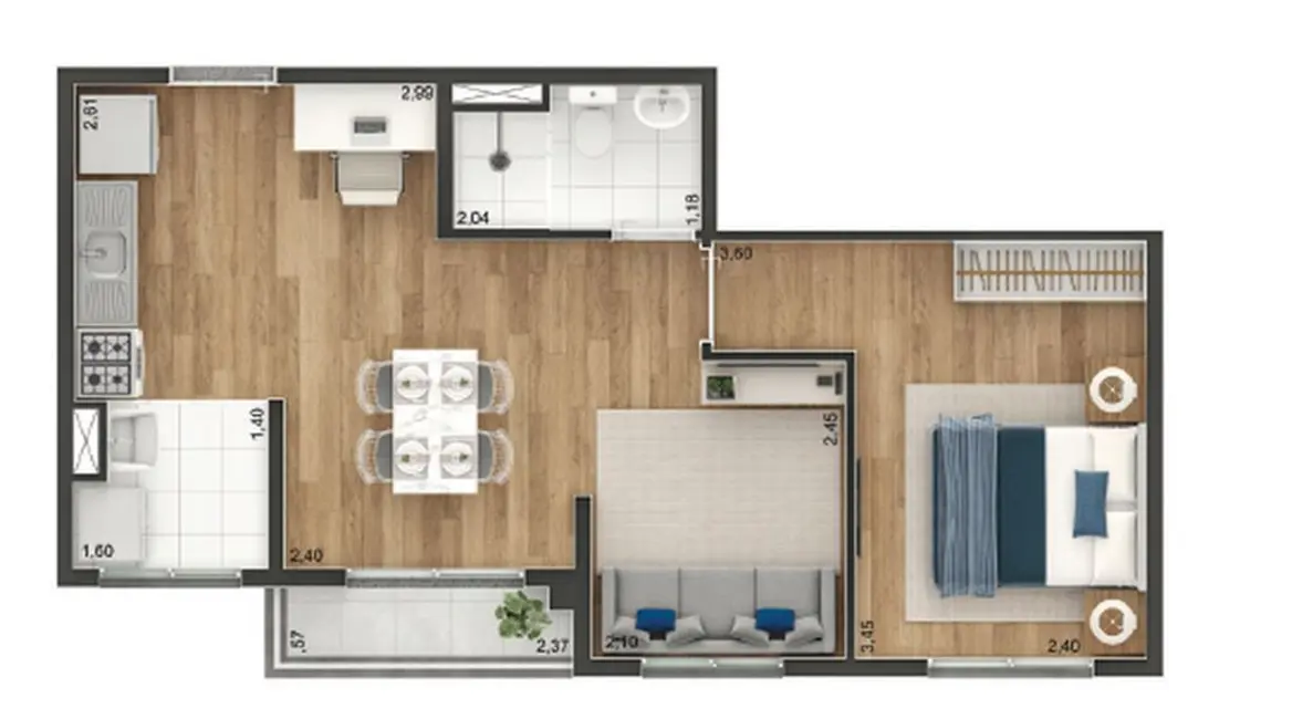 Foto 6 de Apartamento com 2 quartos à venda, 39m2 em Jardim Aricanduva, São Paulo - SP