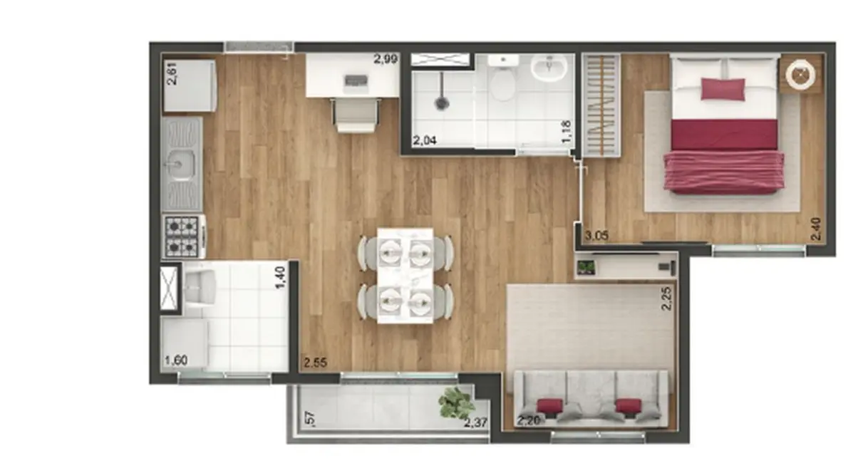 Foto 5 de Apartamento com 2 quartos à venda, 39m2 em Jardim Aricanduva, São Paulo - SP