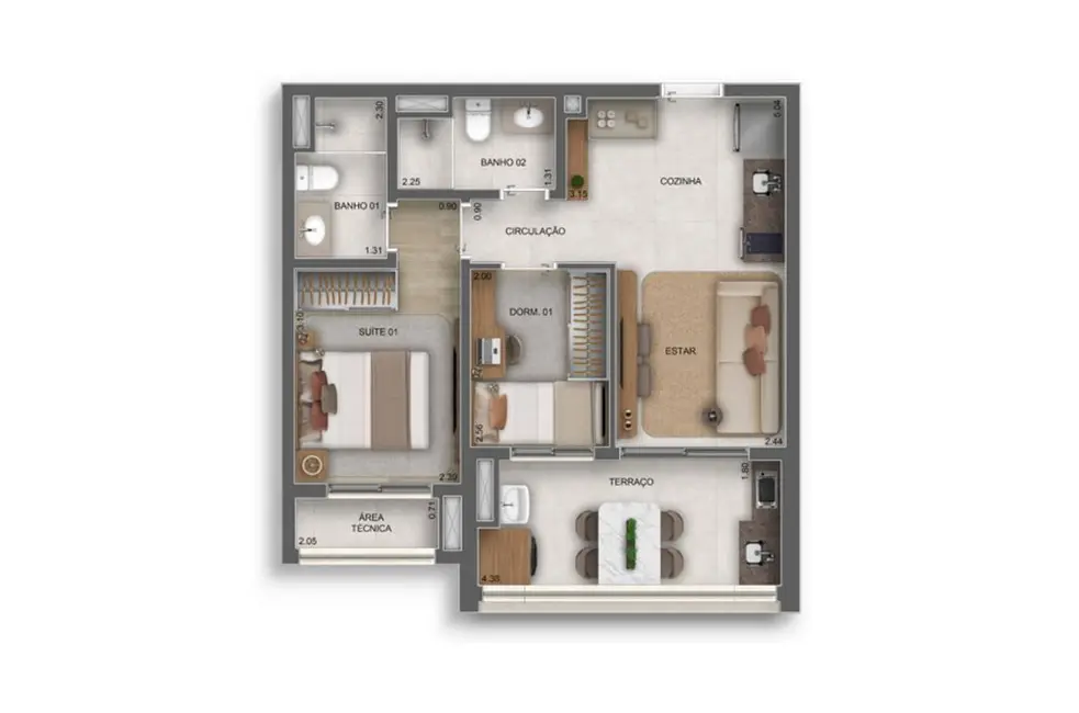 Foto 2 de Apartamento com 2 quartos à venda, 39m2 em Butantã, São Paulo - SP