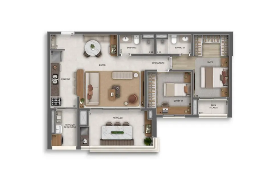 Foto 3 de Apartamento com 2 quartos à venda, 39m2 em Butantã, São Paulo - SP