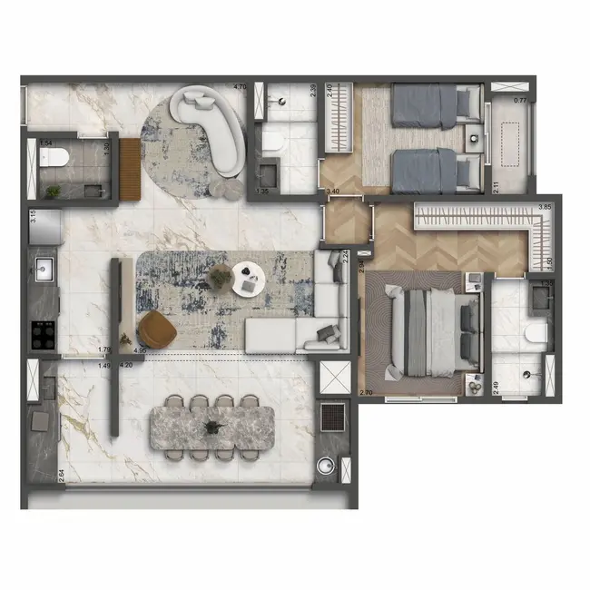 Apartamento com 3 quartos à venda, 149m2 em Vila Mascote, São Paulo - SP - imagem 1 Foto 1 de Apartamento com 3 quartos à venda, 149m2 em Vila Mascote, São Paulo - SP