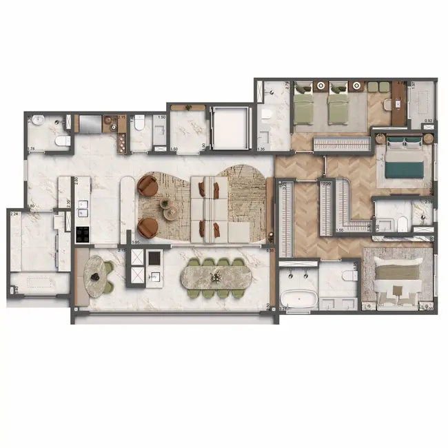 Apartamento com 3 quartos à venda, 149m2 em Vila Mascote, São Paulo - SP - imagem 2 Foto 2 de Apartamento com 3 quartos à venda, 149m2 em Vila Mascote, São Paulo - SP