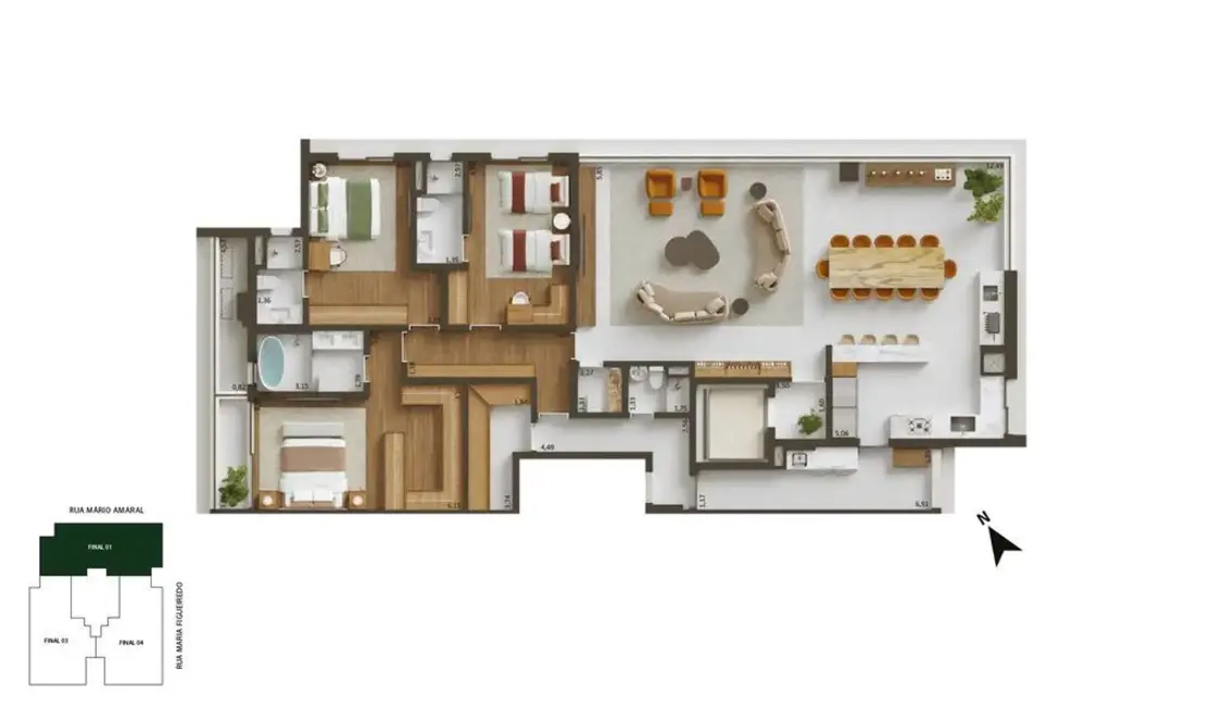 Foto 4 de Apartamento com 3 quartos à venda, 163m2 em Paraíso, São Paulo - SP