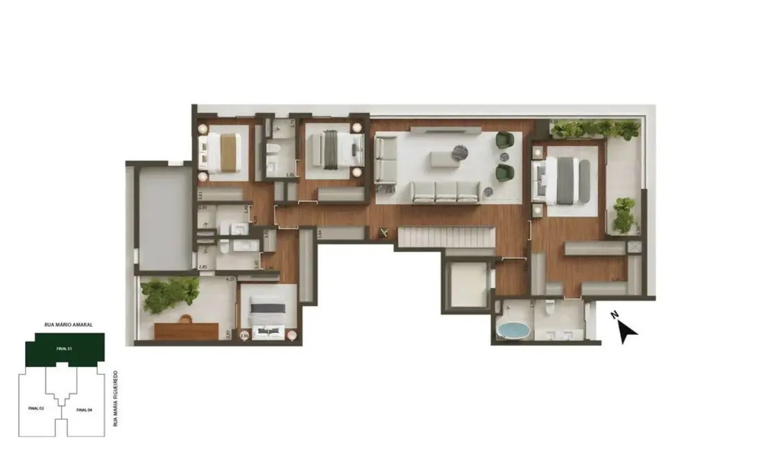 Foto 7 de Apartamento com 3 quartos à venda, 163m2 em Paraíso, São Paulo - SP