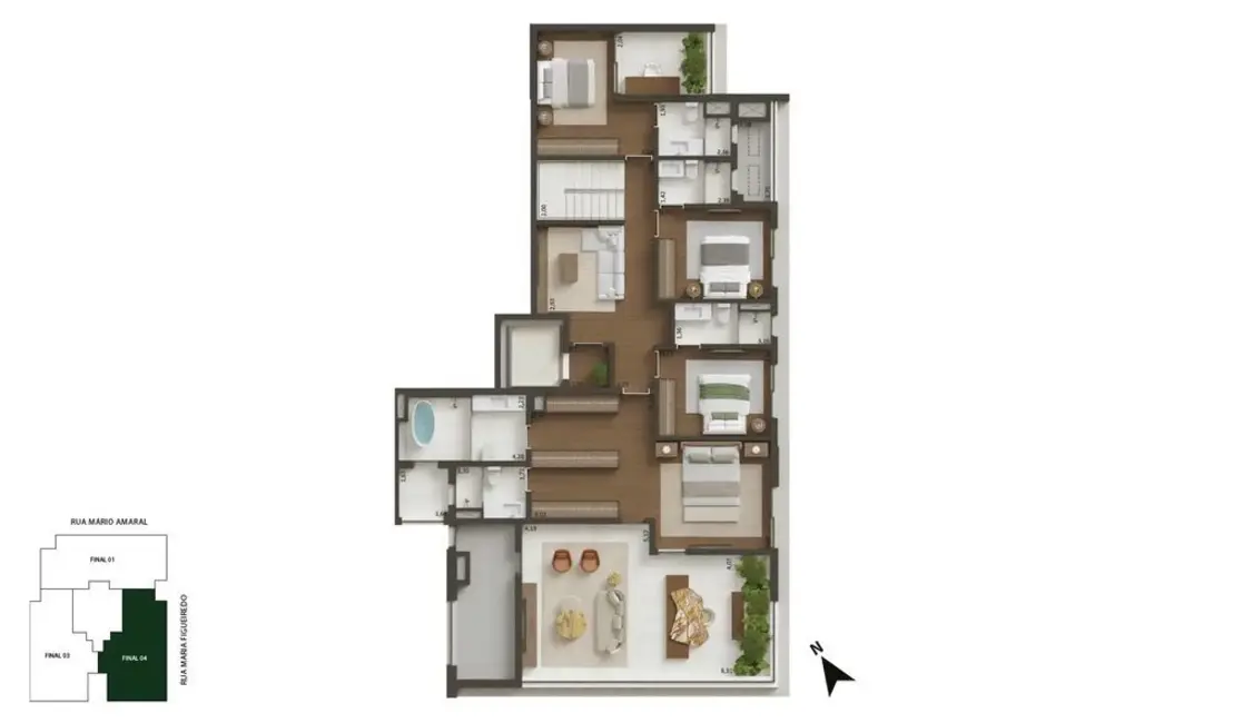 Foto 2 de Apartamento com 3 quartos à venda, 163m2 em Paraíso, São Paulo - SP