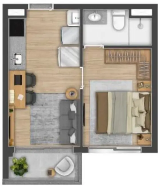 Foto 8 de Apartamento com 1 quarto à venda, 29m2 em Brooklin Novo, São Paulo - SP