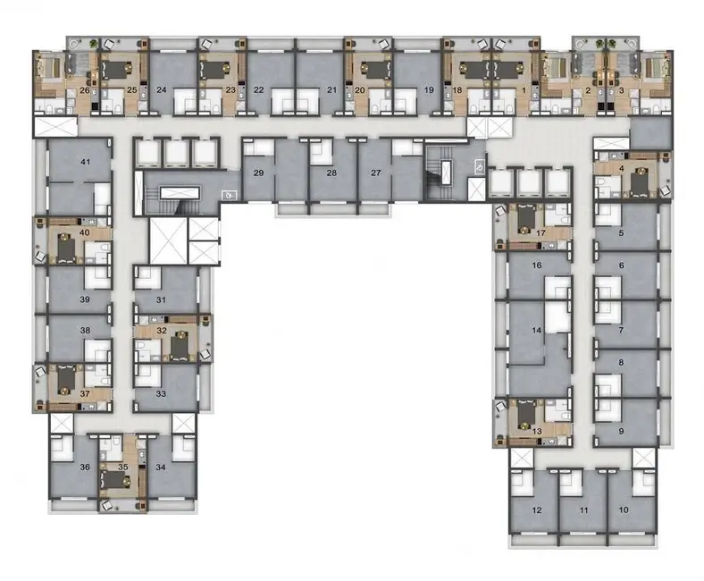 Foto 1 de Apartamento com 1 quarto à venda, 29m2 em Brooklin Novo, São Paulo - SP