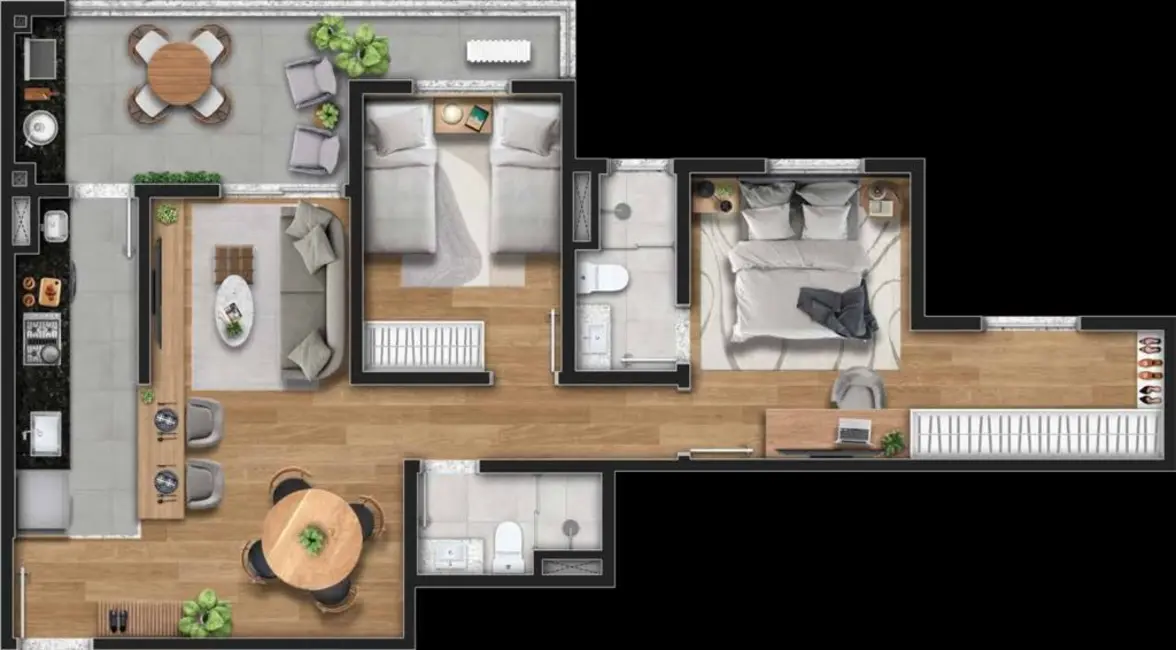 Foto 5 de Apartamento com 3 quartos à venda, 109m2 em Parque Campolim, Sorocaba - SP
