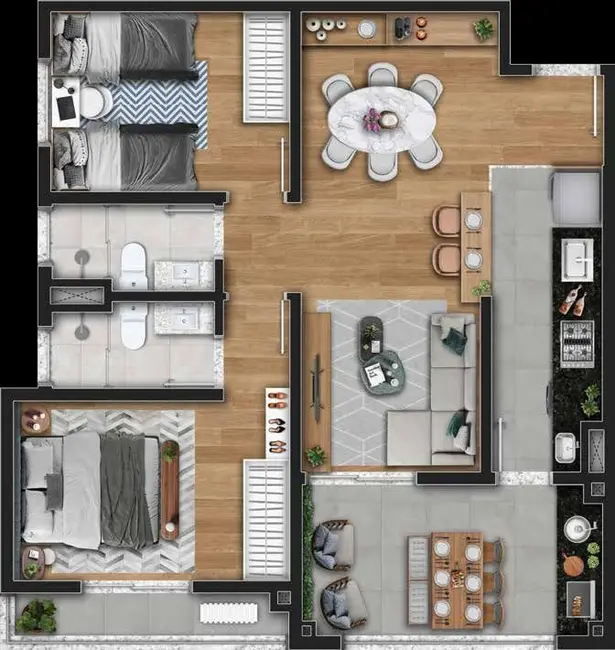 Foto 3 de Apartamento com 3 quartos à venda, 109m2 em Parque Campolim, Sorocaba - SP