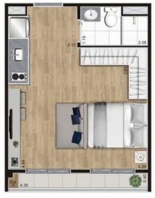 Foto 6 de Kitnet com 1 quarto à venda, 25m2 em Pinheiros, São Paulo - SP