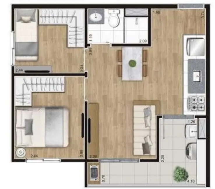 Foto 4 de Kitnet com 1 quarto à venda, 29m2 em Pinheiros, São Paulo - SP