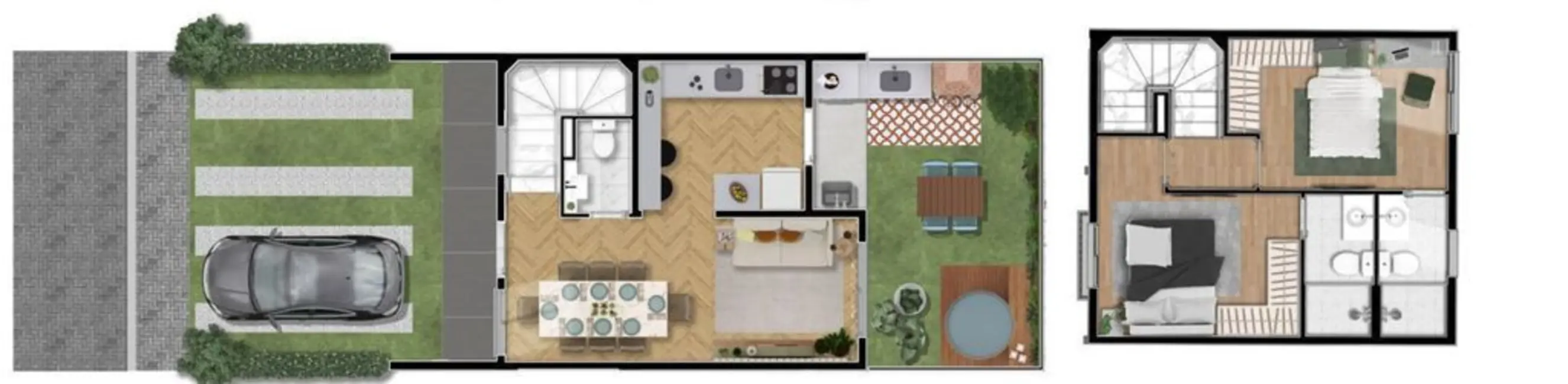 Foto 2 de Casa de Condomínio com 2 quartos à venda, 65m2 em Praia dos Namorados, Americana - SP