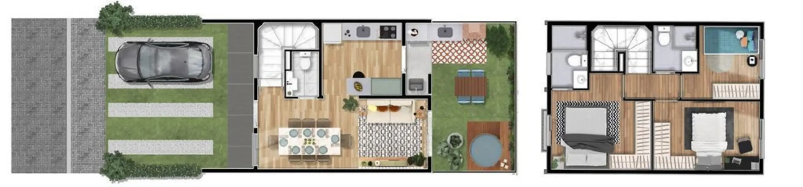 Foto 1 de Casa de Condomínio com 2 quartos à venda, 65m2 em Praia dos Namorados, Americana - SP