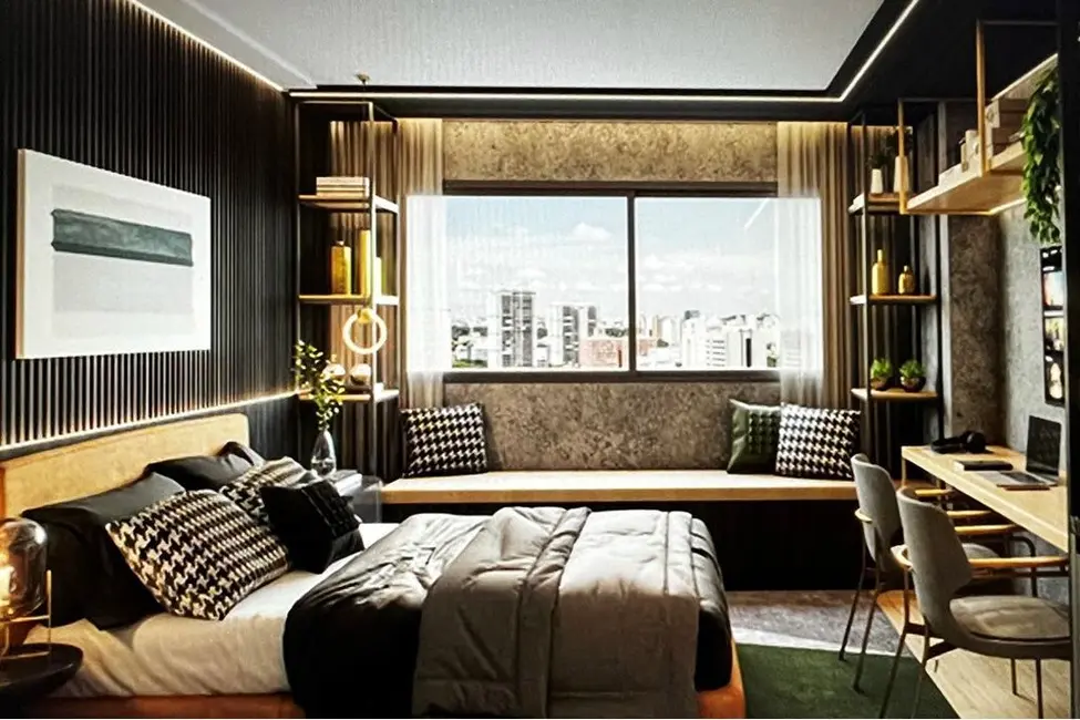 Foto 1 de Kitnet com 1 quarto à venda, 27m2 em Santo Amaro, São Paulo - SP