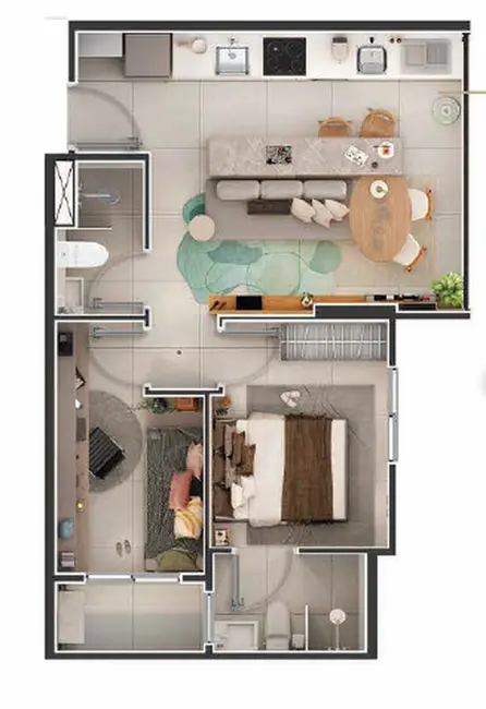 Apartamento com 2 quartos à venda, 43m2 em Vila Formosa, São Paulo - SP - imagem 2 Foto 2 de Apartamento com 2 quartos à venda, 43m2 em Vila Formosa, São Paulo - SP
