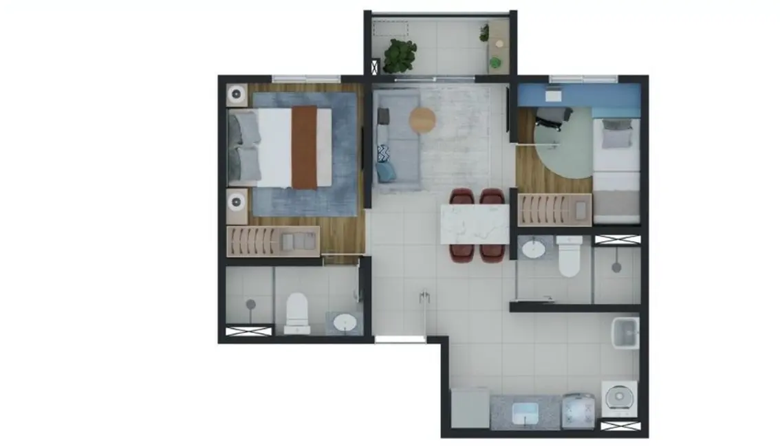 Apartamento com 2 quartos à venda, 49m2 em Barra Funda, São Paulo - SP - imagem 6 Foto 6 de Apartamento com 2 quartos à venda, 49m2 em Barra Funda, São Paulo - SP