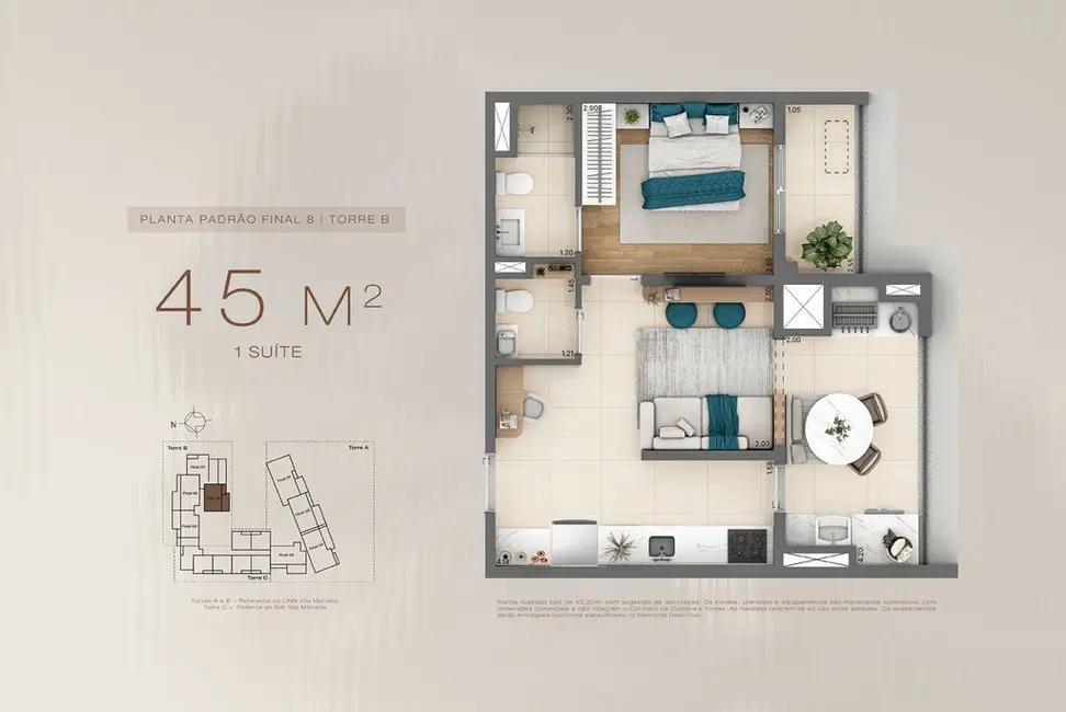 Foto 1 de Apartamento com 1 quarto à venda, 45m2 em Vila Mariana, São Paulo - SP