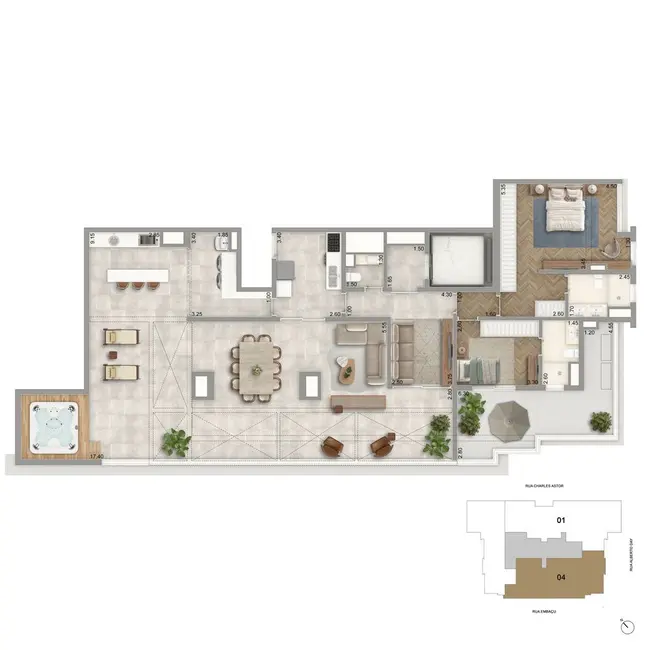 Apartamento com 3 quartos à venda, 136m2 em São Paulo - SP - imagem 6 Foto 6 de Apartamento com 3 quartos à venda, 136m2 em São Paulo - SP