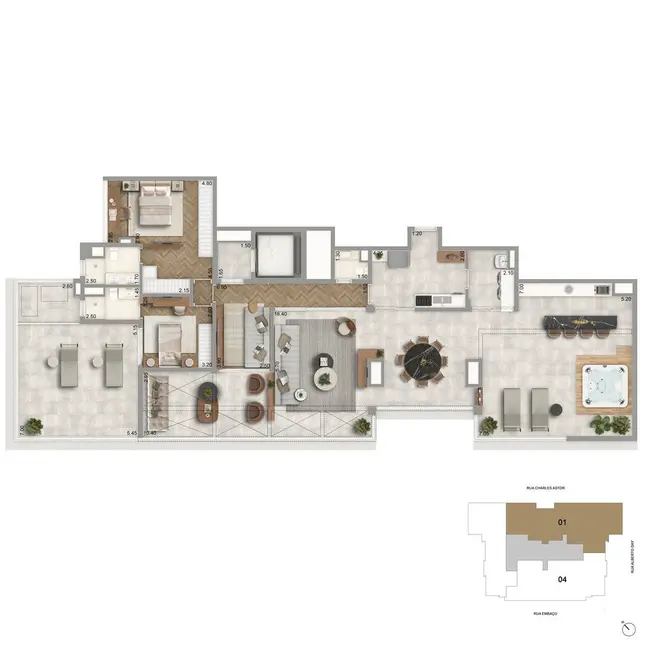 Apartamento com 3 quartos à venda, 136m2 em São Paulo - SP - imagem 5 Foto 5 de Apartamento com 3 quartos à venda, 136m2 em São Paulo - SP