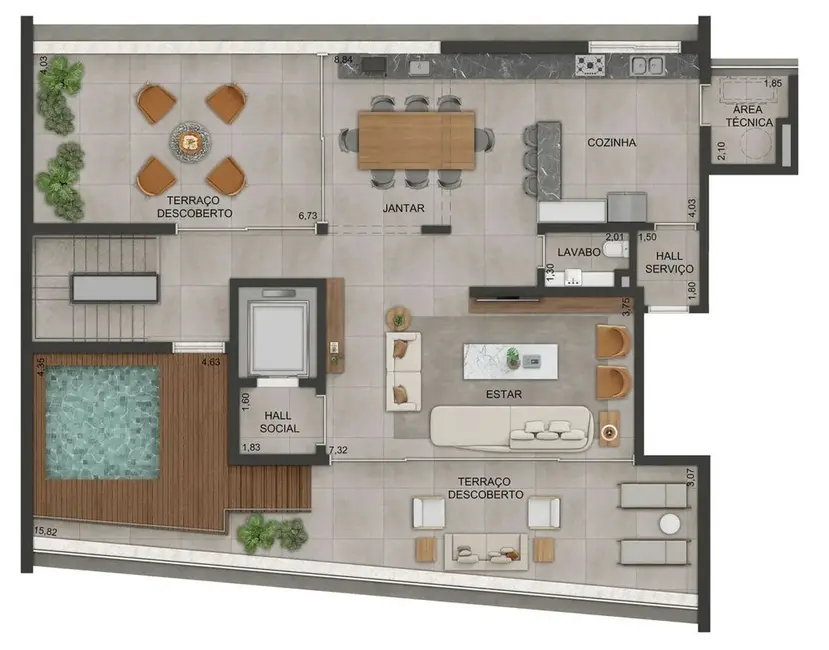 Apartamento com 3 quartos à venda, 200m2 em Alto de Pinheiros, São Paulo - SP - imagem 2 Foto 2 de Apartamento com 3 quartos à venda, 200m2 em Alto de Pinheiros, São Paulo - SP