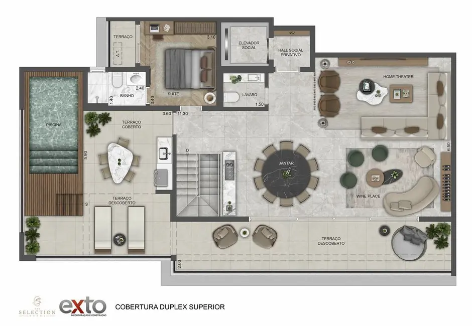 Foto 3 de Apartamento com 3 quartos à venda, 170m2 em Moema, São Paulo - SP