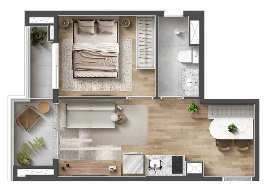 Kitnet com 1 quarto à venda, 21m2 em Bela Vista, São Paulo - SP - imagem 2 Foto 2 de Kitnet com 1 quarto à venda, 21m2 em Bela Vista, São Paulo - SP