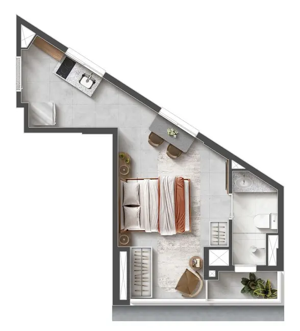 Foto 4 de Apartamento com 1 quarto à venda, 27m2 em Bela Vista, São Paulo - SP