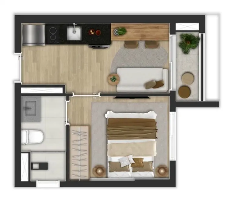 Foto 1 de Kitnet com 1 quarto à venda, 24m2 em Pinheiros, São Paulo - SP