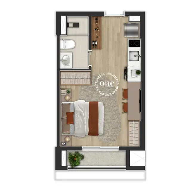 Foto 6 de Kitnet com 1 quarto à venda, 24m2 em Pinheiros, São Paulo - SP