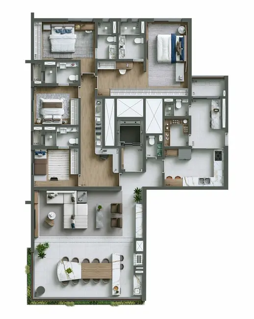 Foto 6 de Apartamento com 4 quartos à venda, 208m2 em Moema, São Paulo - SP