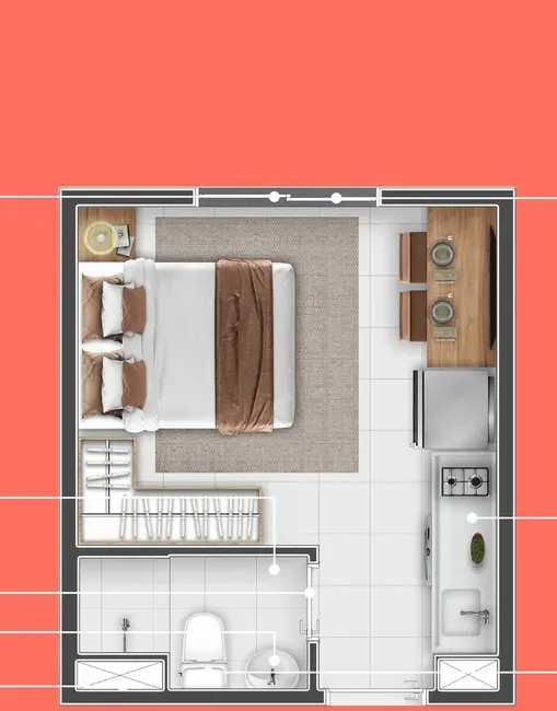 Foto 5 de Kitnet com 1 quarto à venda, 17m2 em Santa Efigênia, São Paulo - SP