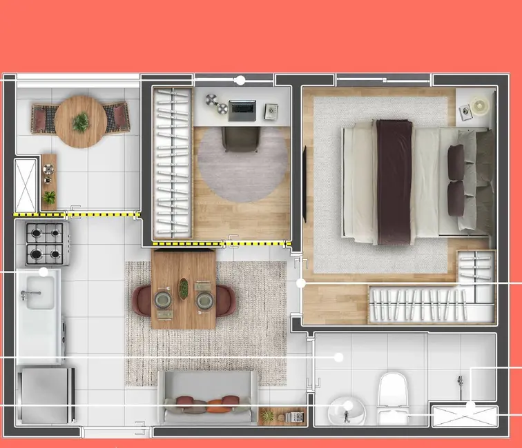 Foto 4 de Apartamento com 1 quarto à venda, 26m2 em Santa Efigênia, São Paulo - SP