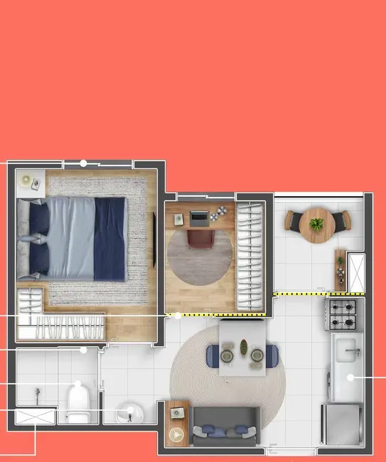 Foto 2 de Apartamento com 1 quarto à venda, 26m2 em Santa Efigênia, São Paulo - SP