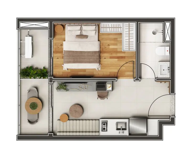 Kitnet com 1 quarto à venda, 33m2 em Vila da Saúde, São Paulo - SP - imagem 3 Foto 3 de Kitnet com 1 quarto à venda, 33m2 em Vila da Saúde, São Paulo - SP