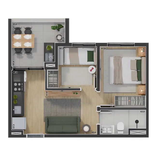 Foto 9 de Apartamento com 2 quartos à venda, 37m2 em Vila Mariza Mazzei, São Paulo - SP