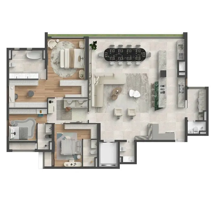 Foto 3 de Apartamento com 4 quartos à venda, 164m2 em Mirandópolis, São Paulo - SP