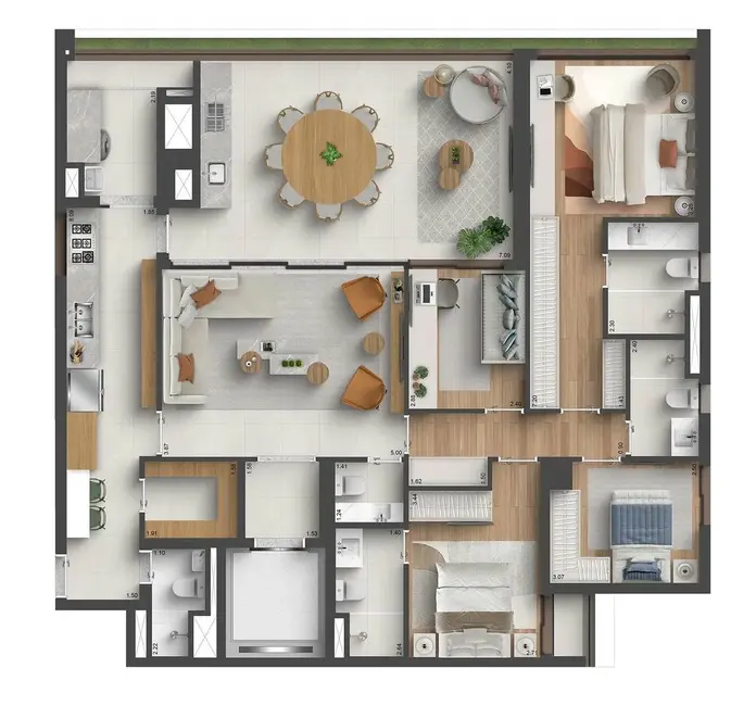 Foto 1 de Apartamento com 4 quartos à venda, 164m2 em Mirandópolis, São Paulo - SP