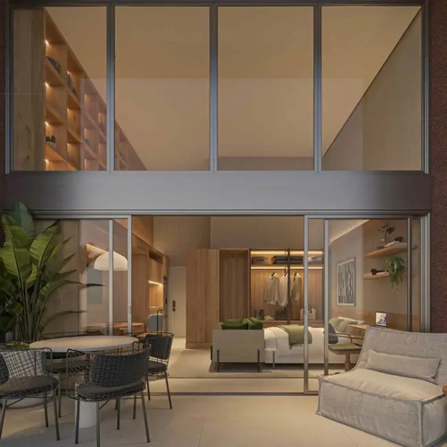 Foto 4 de Loft / Flat com 1 quarto à venda, 26m2 em Jardim Guedala, São Paulo - SP