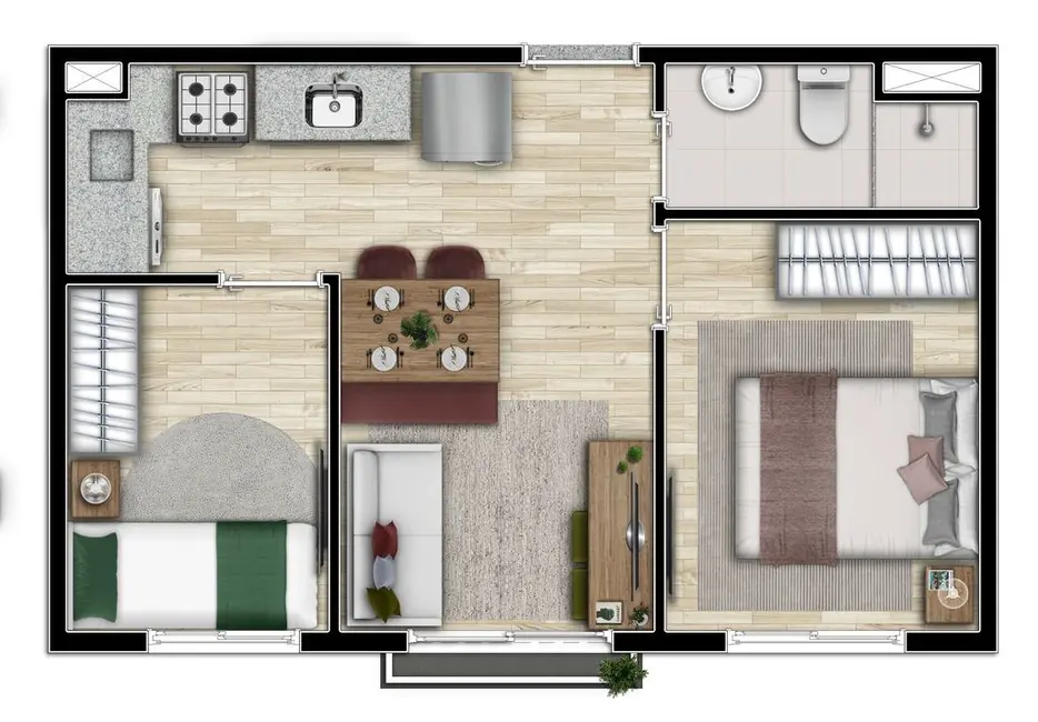 Apartamento com 1 quarto à venda, 25m2 em Barra Funda, São Paulo - SP - imagem 3 Foto 3 de Apartamento com 1 quarto à venda, 25m2 em Barra Funda, São Paulo - SP